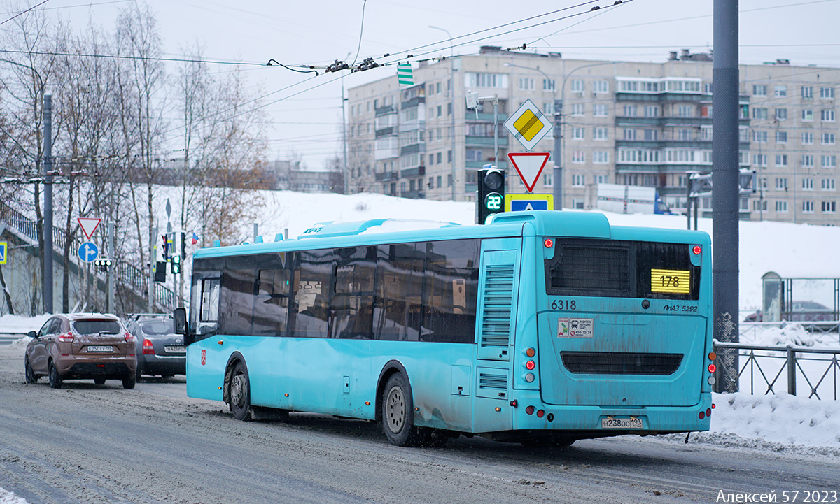 Санкт-Петербург, ЛиАЗ-5292.65 № 6318