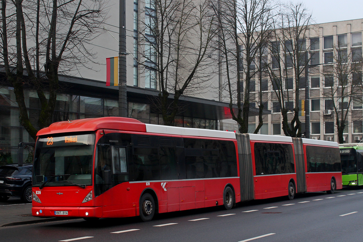 Литва, Van Hool New AGG300 № 839