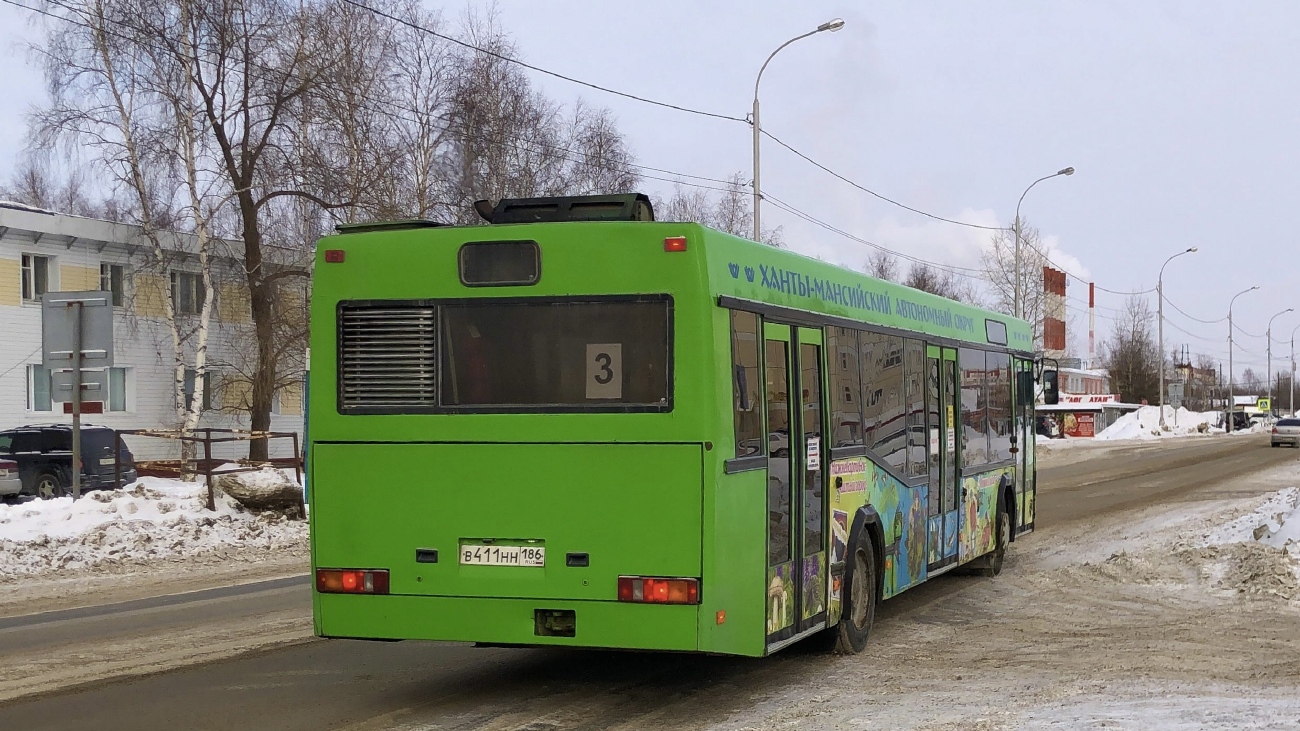 Ханты-Мансийский АО, МАЗ-103.075 № В 411 НН 186