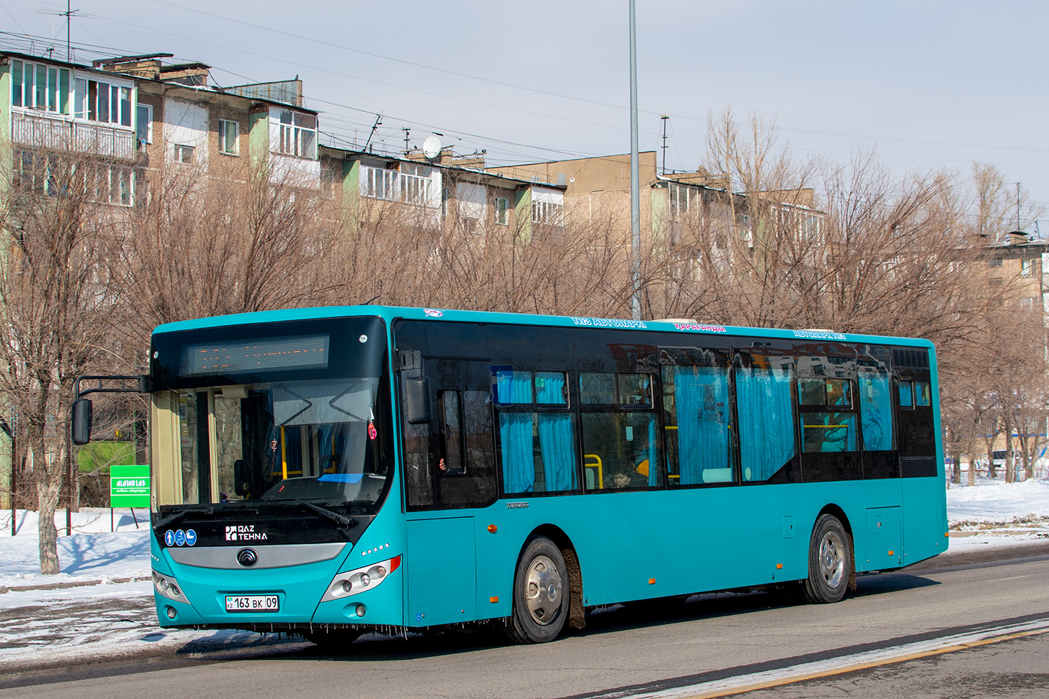 Карагандинская область, Yutong ZK6118HGA (QazTehna) № 163 BK 09