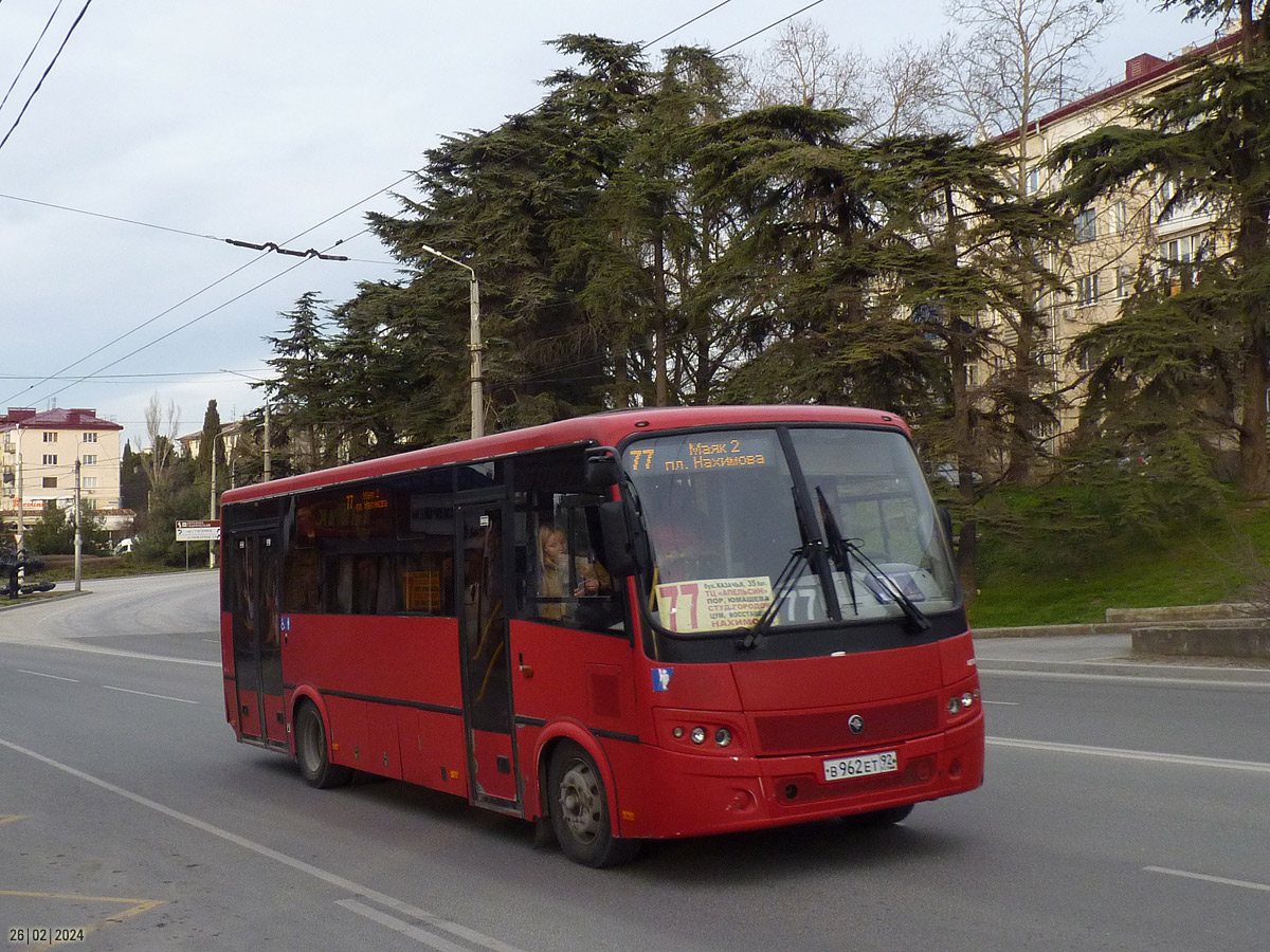 Севастополь, ПАЗ-320414-04 "Вектор" (1-2) № В 962 ЕТ 92