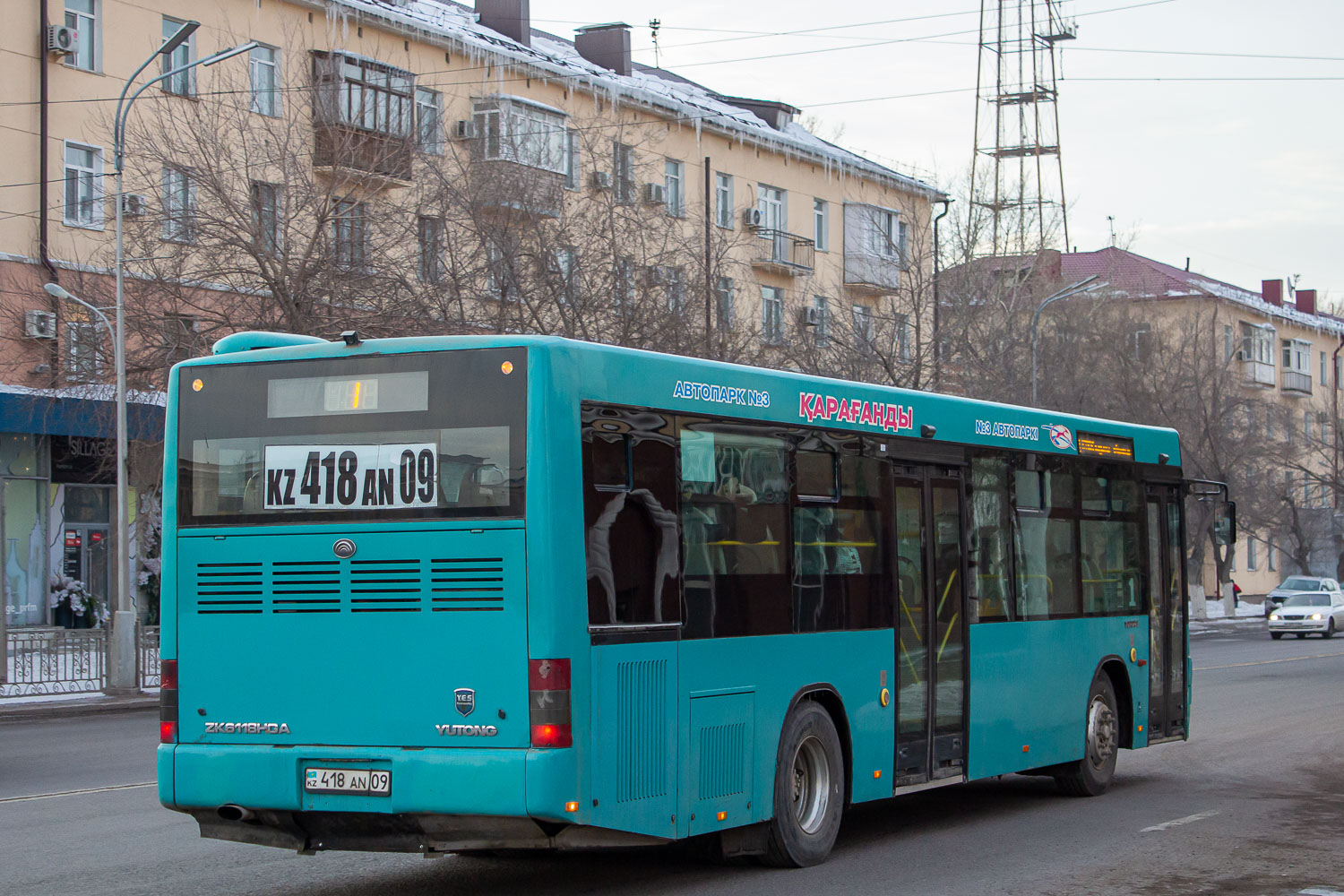 Карагандинская область, Yutong ZK6118HGA № 418 AN 09