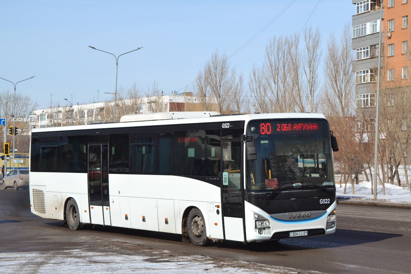 Астана, IVECO Crossway LINE 13M (СарыаркаАвтоПром) № G522