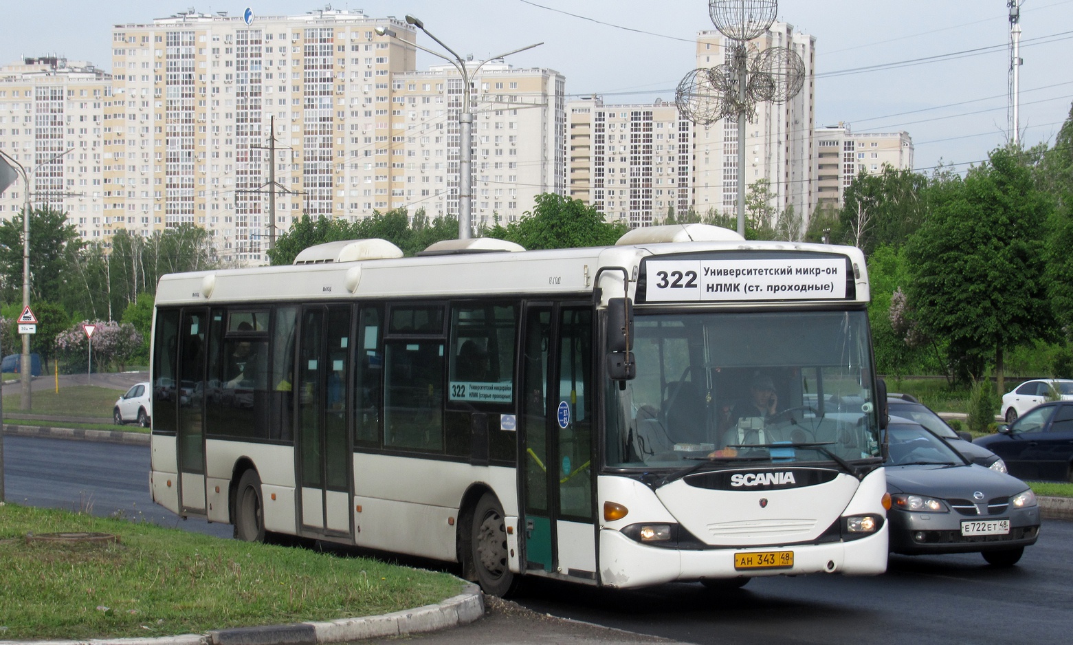 Lipetsk region, Scania OmniLink I (Scania-St.Petersburg) č. АН 343 48