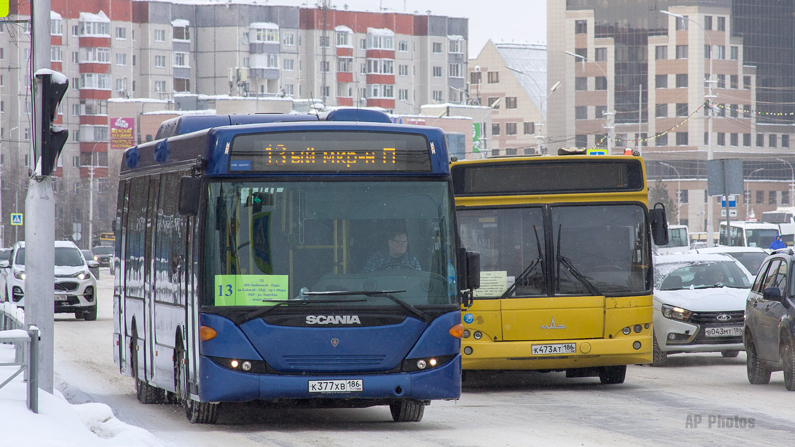 Ханты-Мансийский АО, Scania OmniLink II (Скания-Питер) № К 377 ХВ 186