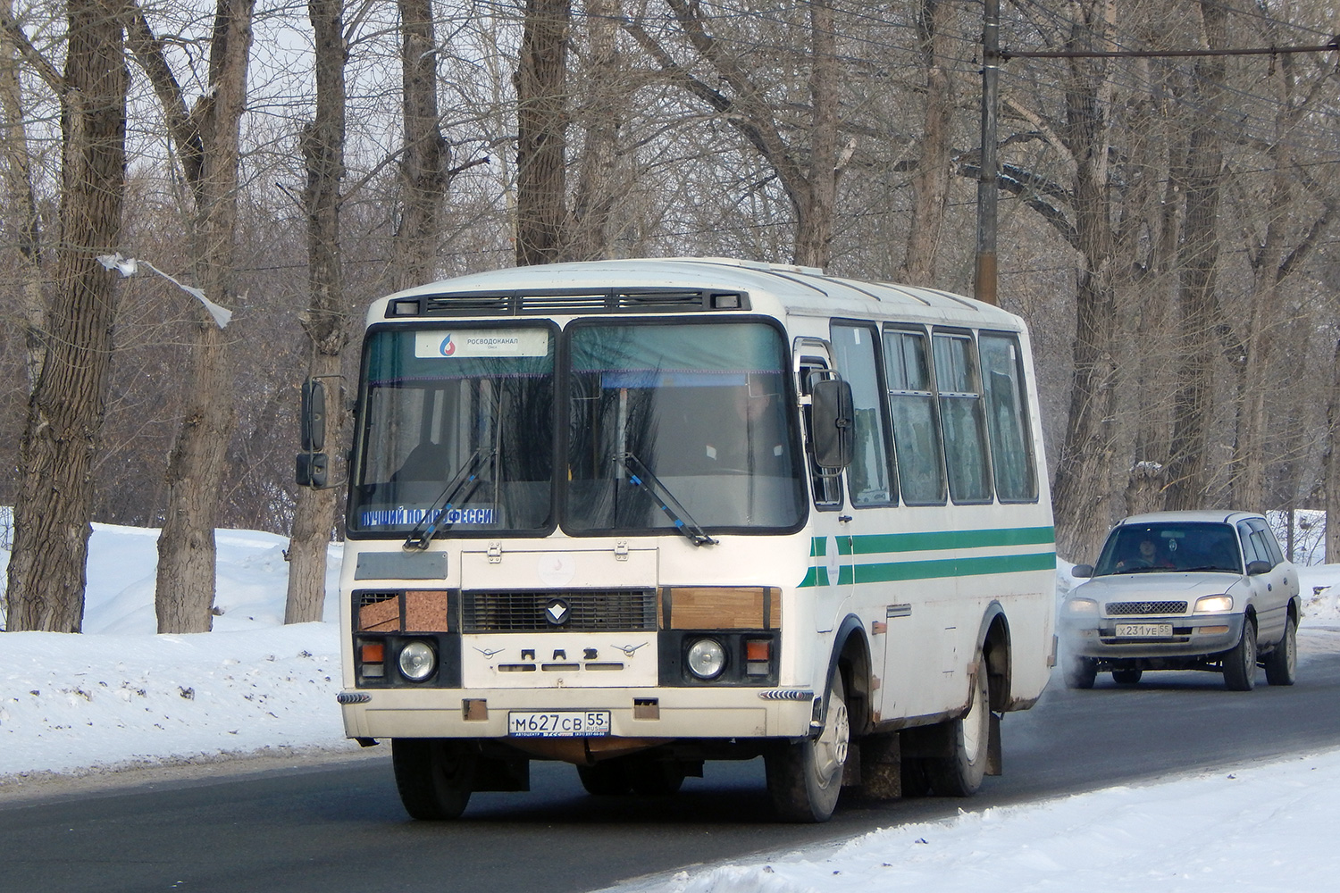 Омская область, ПАЗ-32053 № М 627 СВ 55