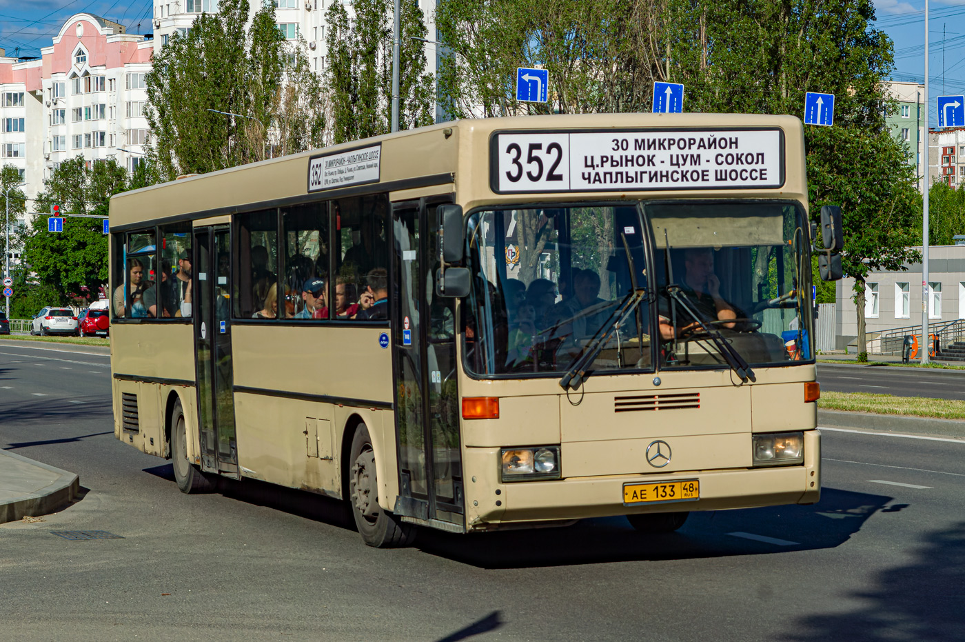 Lipetsk region, Mercedes-Benz O405 Nr. АЕ 133 48