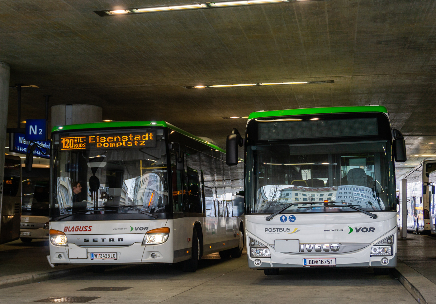 Австрия, Setra S415LE business № 91007; Австрия, IVECO Crossway LE LINE 12M № BD 16751