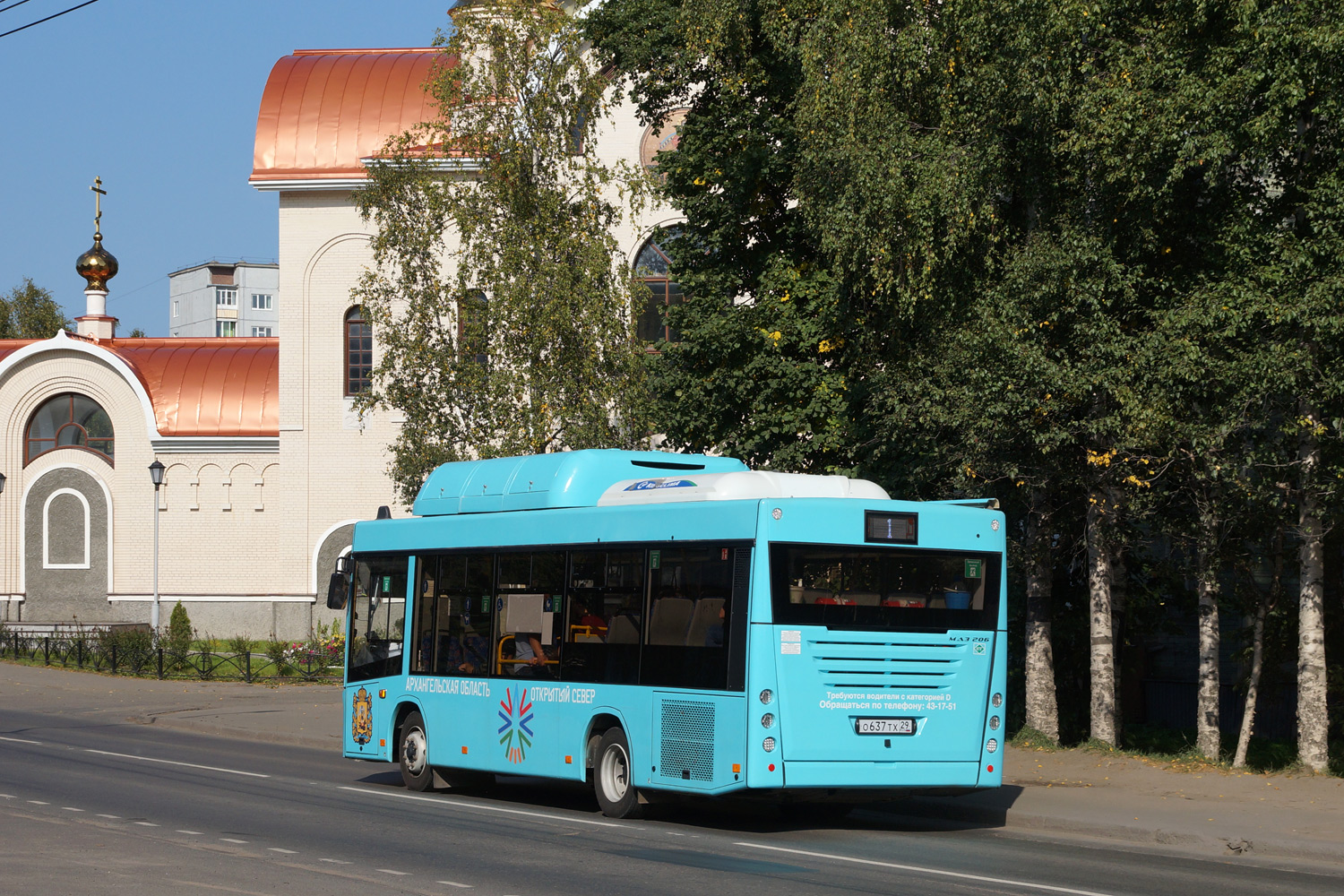 Архангельская область, МАЗ-206.948 № О 637 ТХ 29