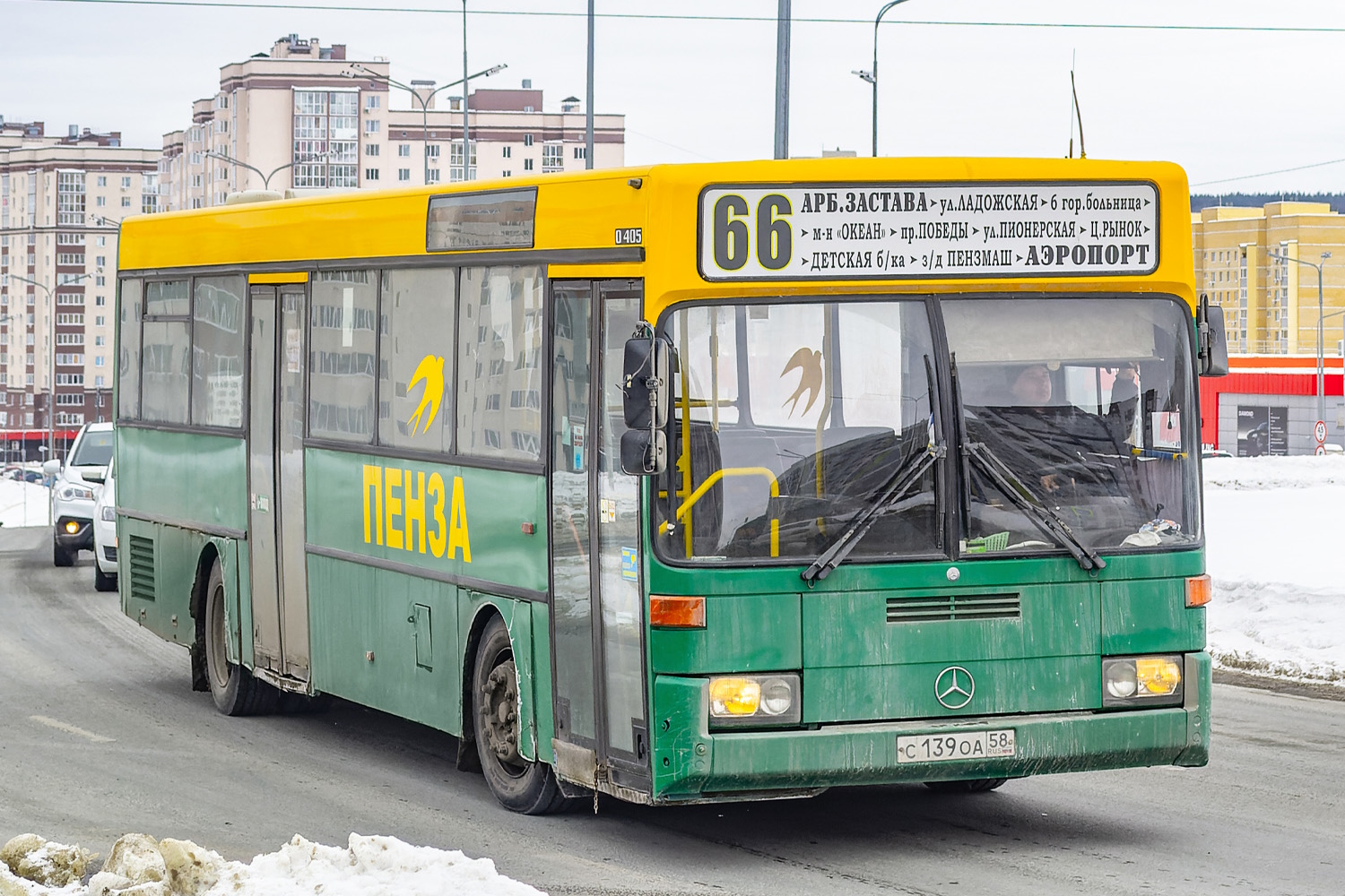 Пензенская область, Mercedes-Benz O405 № С 139 ОА 58