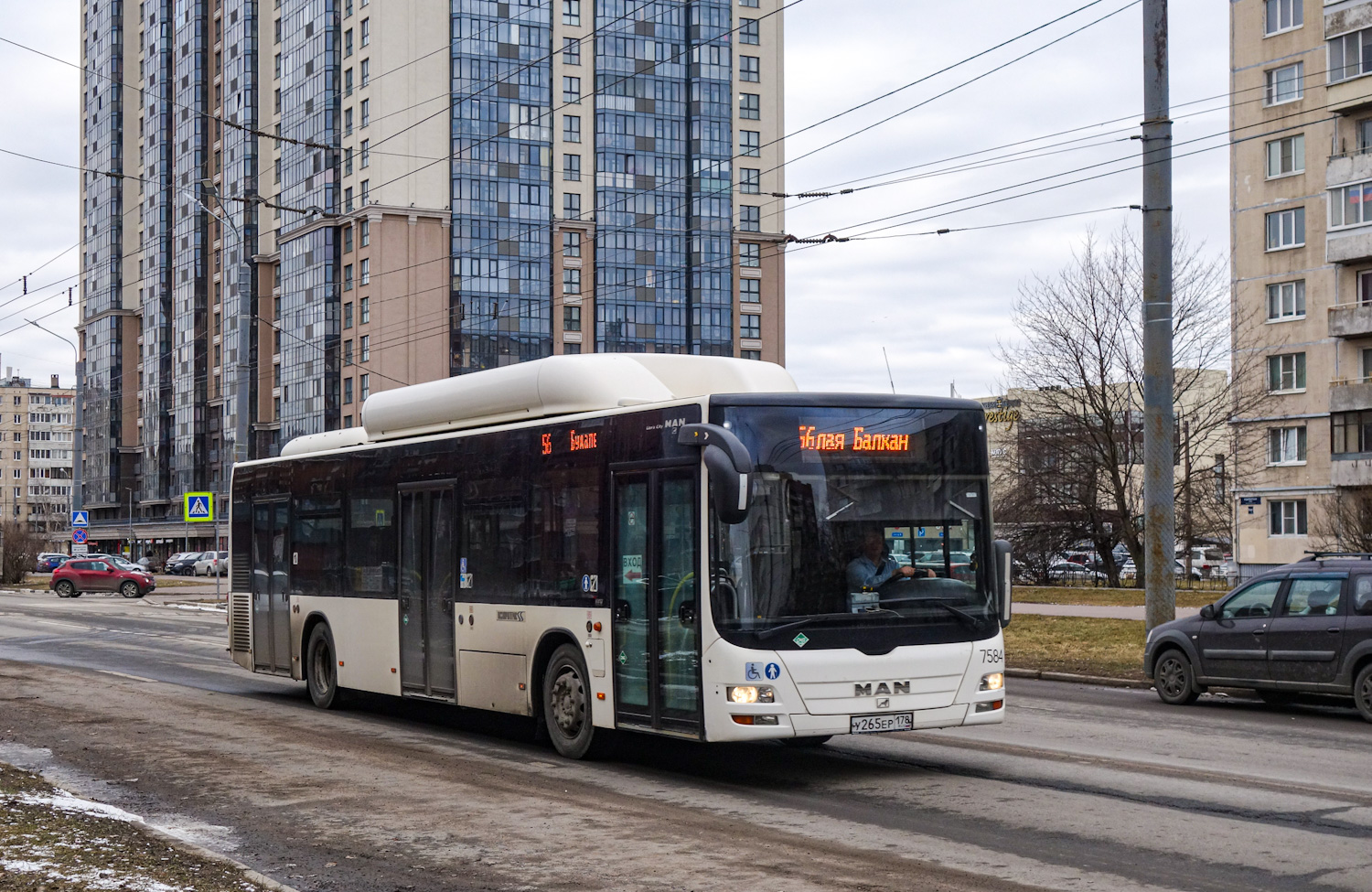 Санкт-Петербург, MAN A21 Lion's City NL313 CNG № 7584