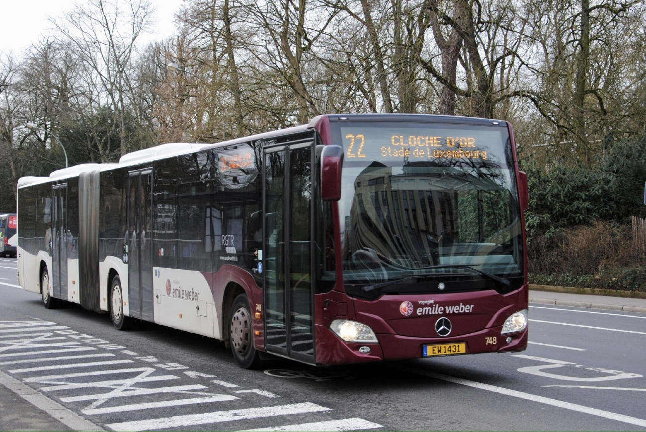 Люксембург, Mercedes-Benz Citaro C2 GÜ № 748