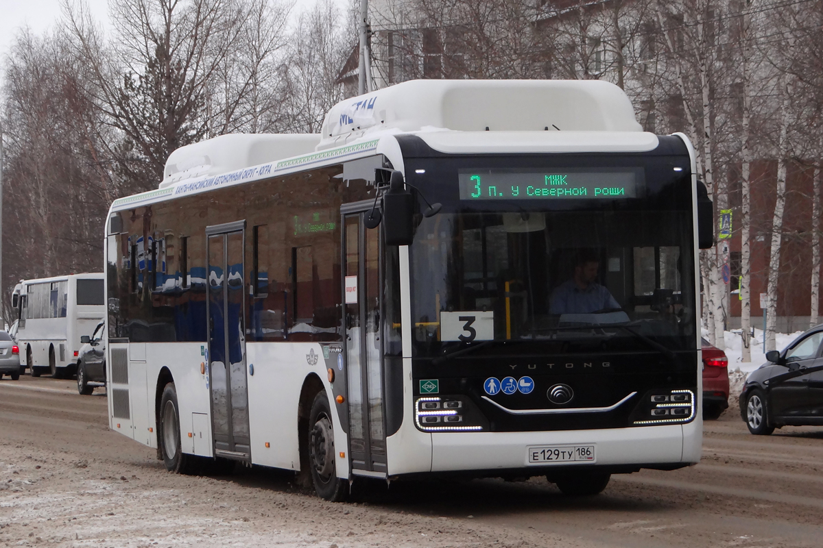 Ханты-Мансийский АО, Yutong ZK6116HG № Е 129 ТУ 186