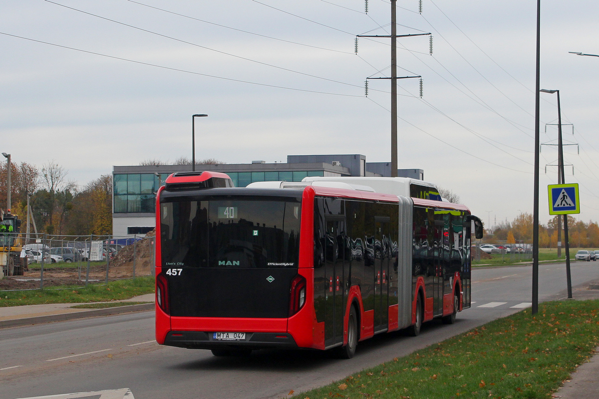 Литва, MAN 18C Lion's City 18 G NG320 EfficientHybrid № 457