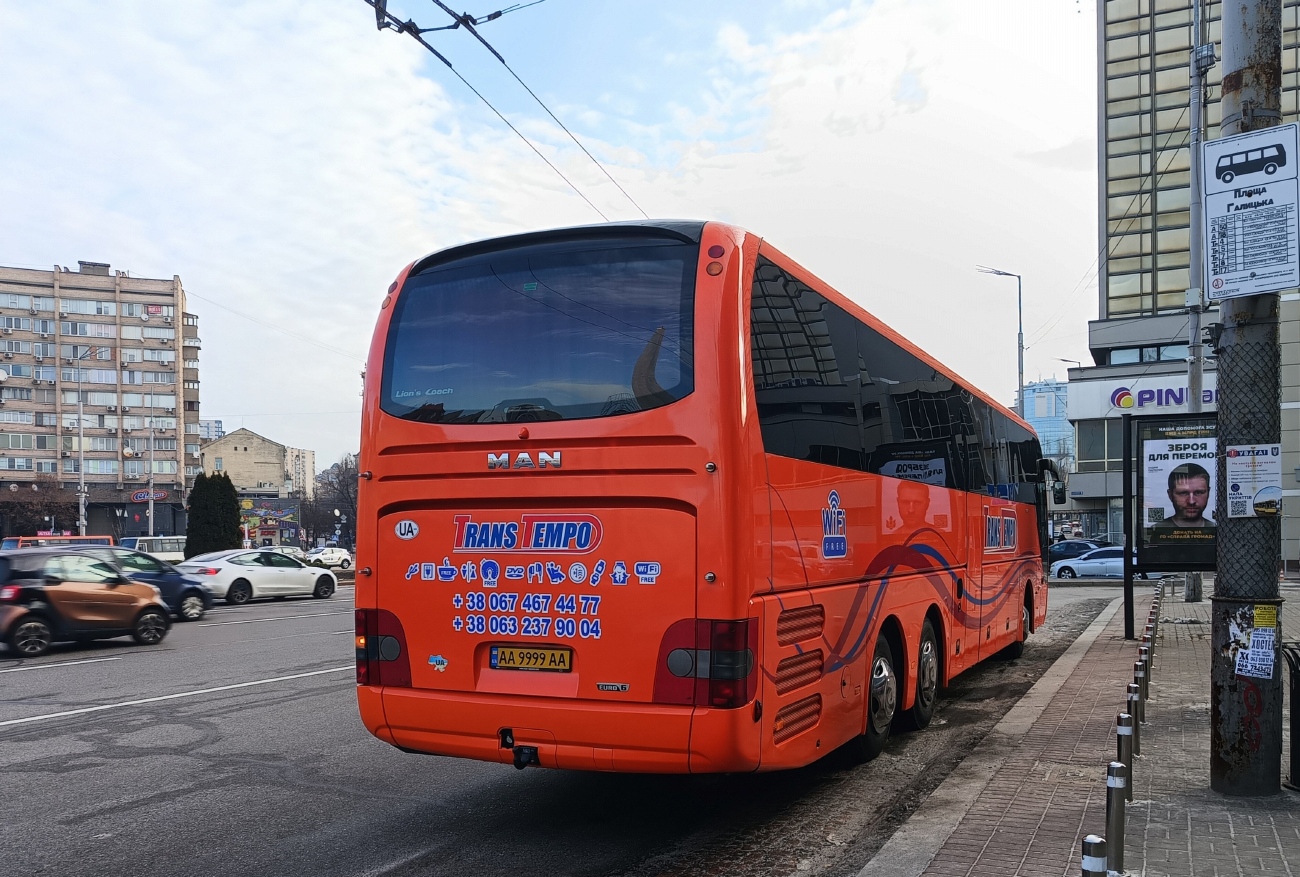 Киев, MAN R09 Lion's Coach C RHC444 C № AA 9999 AA