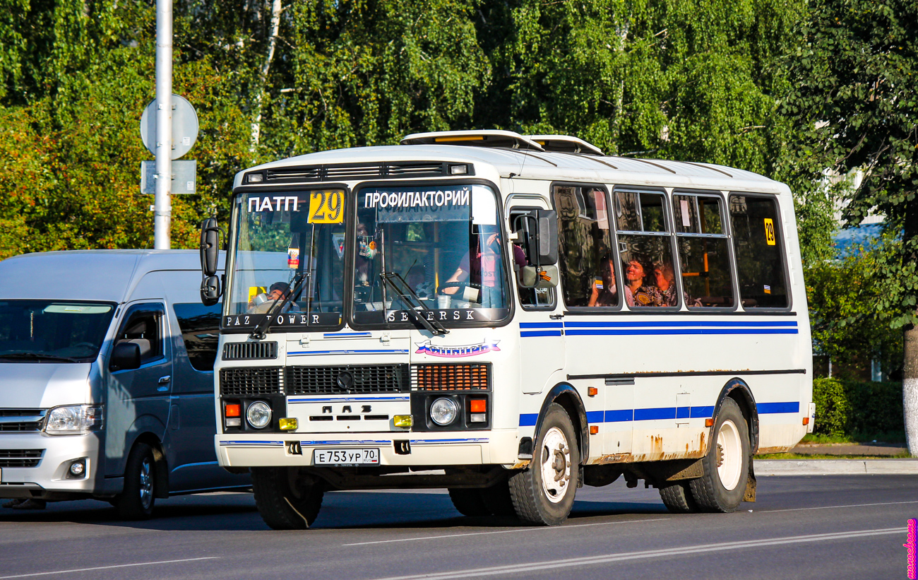 Томская область, ПАЗ-32054 № Е 753 УР 70