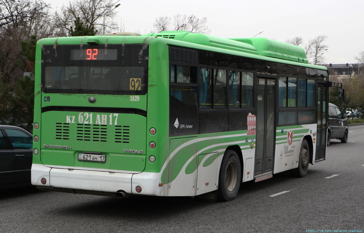 Шымкент, Yutong ZK6108HGH (СарыаркаАвтоПром) № 3128