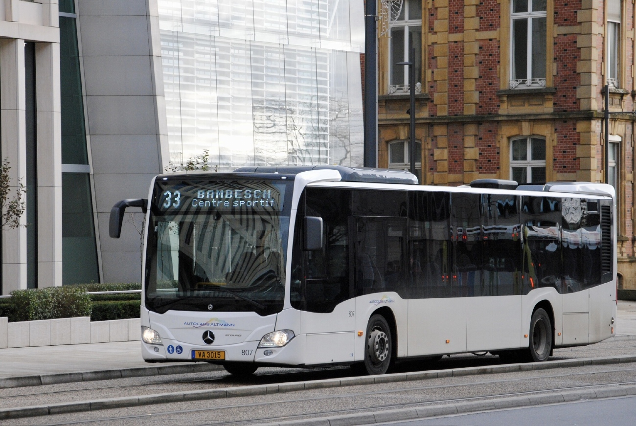 Luxembourg, Mercedes-Benz Citaro C2 Ü hybrid № 807