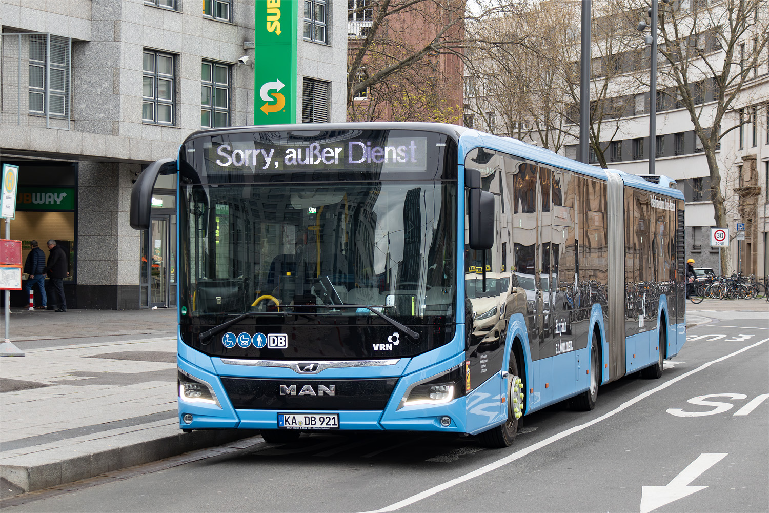 Рейнланд-Пфальц, MAN 18C Lion's City 18 NG360 EfficientHybrid № KA-DB 921