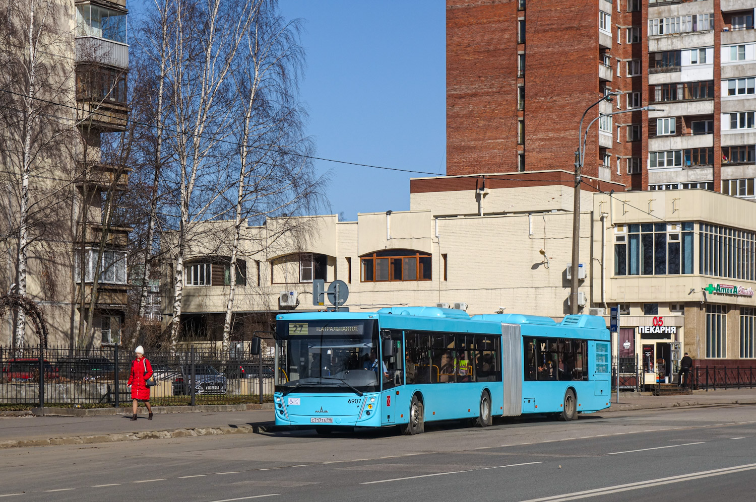 Санкт-Петербург, МАЗ-216.047 № 6907