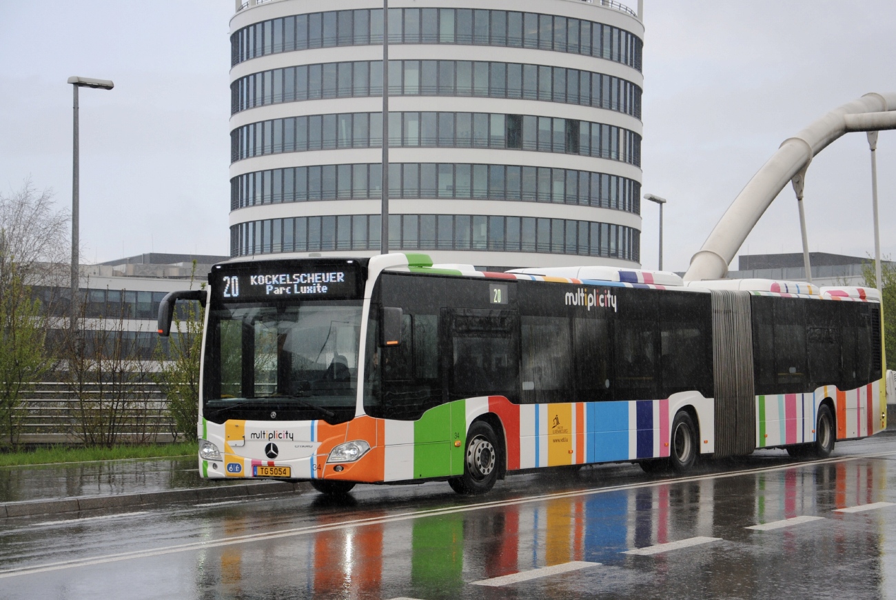 Люксембург, Mercedes-Benz Citaro C2 G hybrid № 34