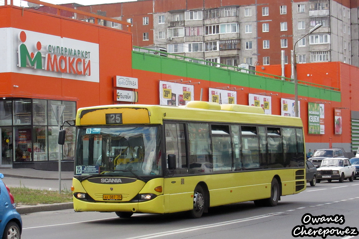 Вологодская область, Scania OmniLink I (Скания-Питер) № АК 087 35