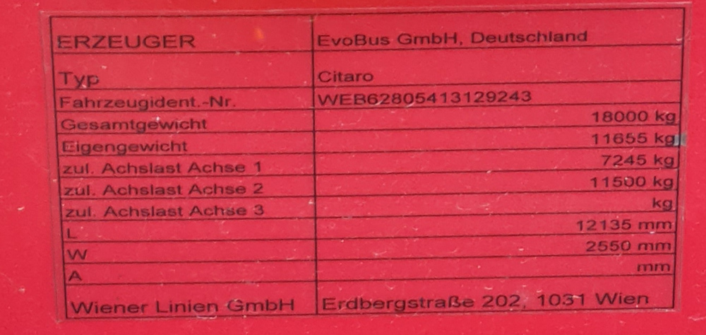 Австрия, Mercedes-Benz Citaro C2 № 8143