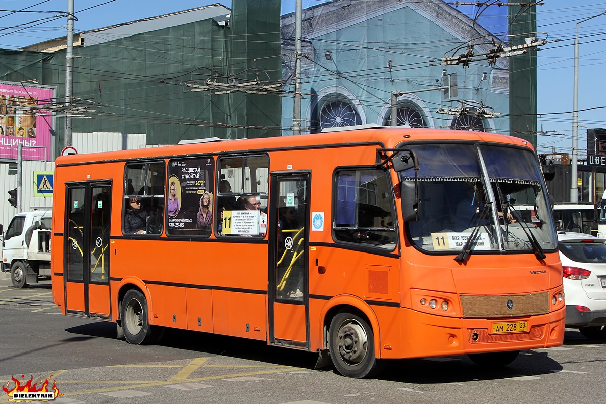 Краснодарский край, ПАЗ-320414-05 "Вектор" (1-2) № АМ 228 23