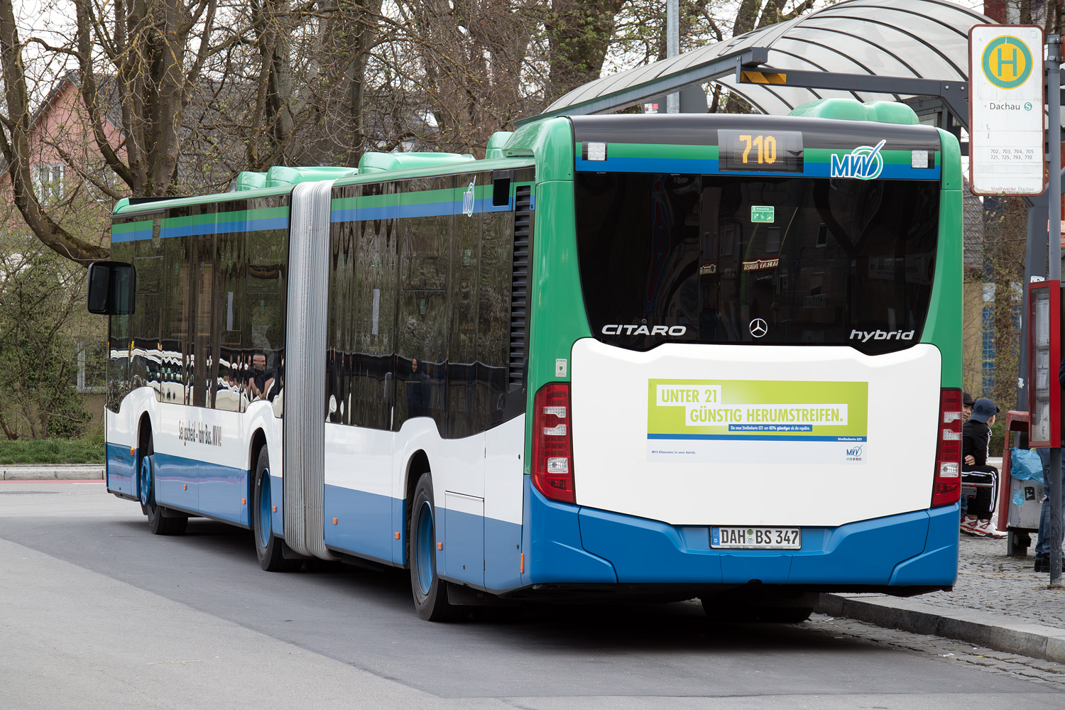 Bavorsko, Mercedes-Benz Citaro C2 G hybrid č. DAH-BS 347