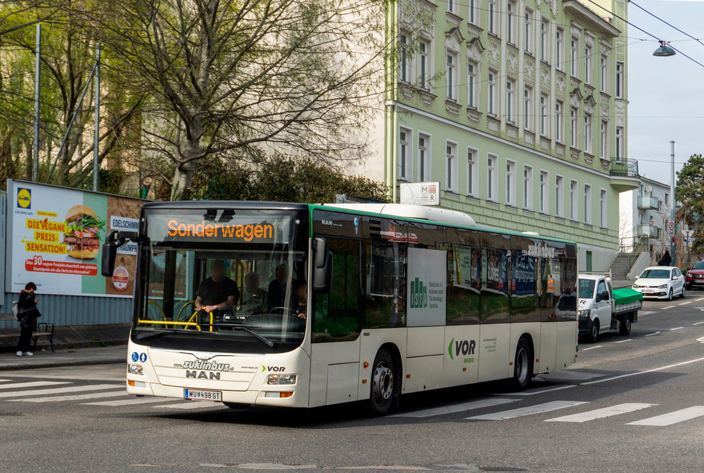 Австрия, MAN A21 Lion's City NL323 № WU 498 GT