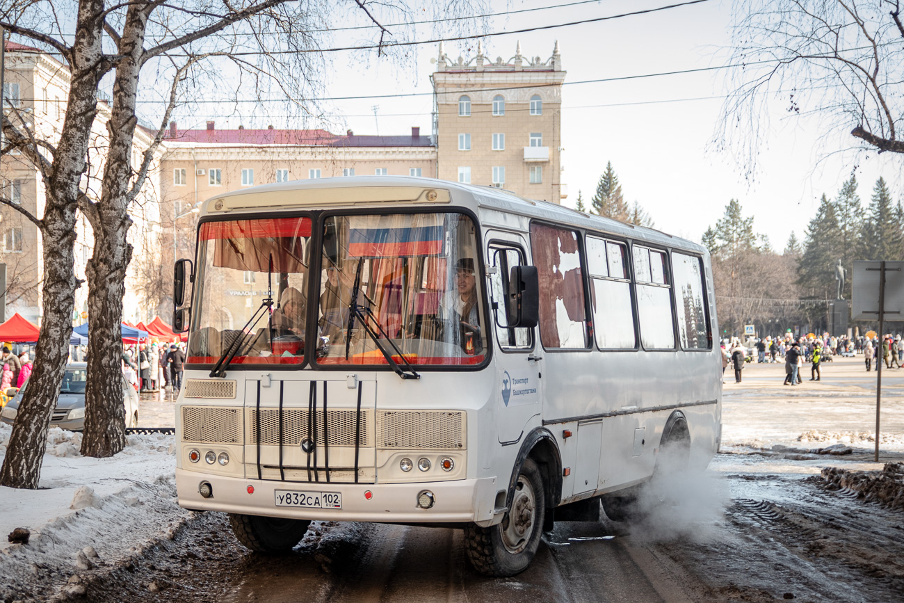 Башкортостан, ПАЗ-32054 № У 832 СА 102