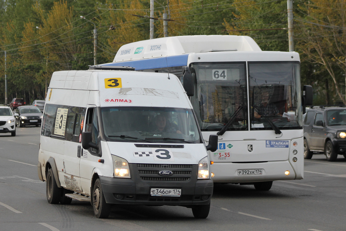 Челябинская область, Нижегородец-222702 (Ford Transit) № Е 346 ОР 174