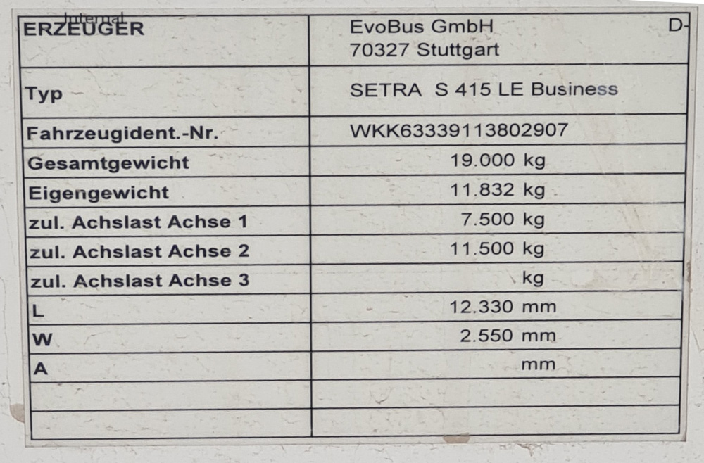 Австрия, Setra S415LE business № EU 992 DT