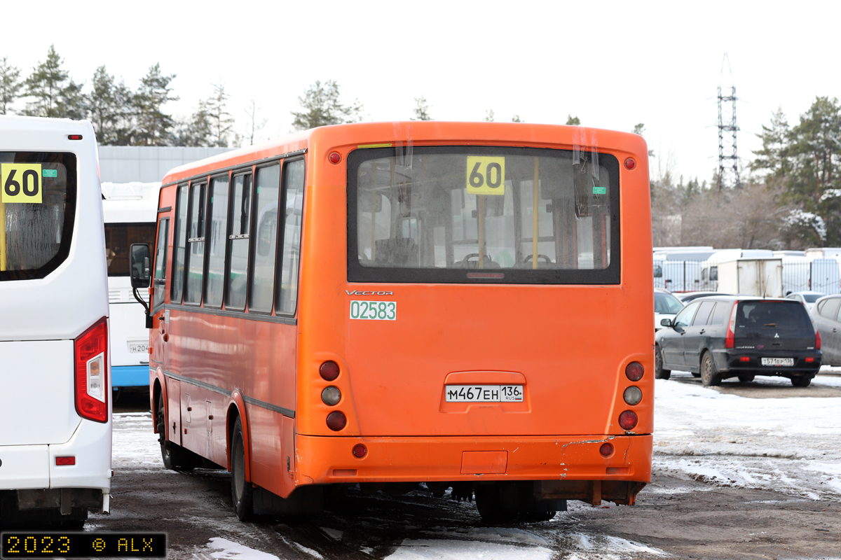 Воронежская область, ПАЗ-320414-05 "Вектор" № 02583