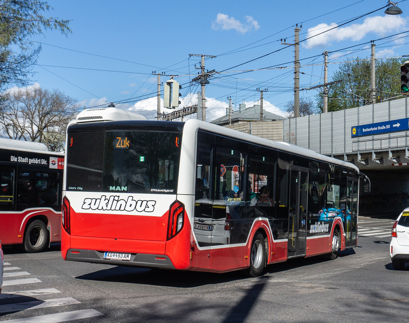 Австрия, MAN 12C Lion's City 12 NL280 EfficientHybrid № KG 493 AM