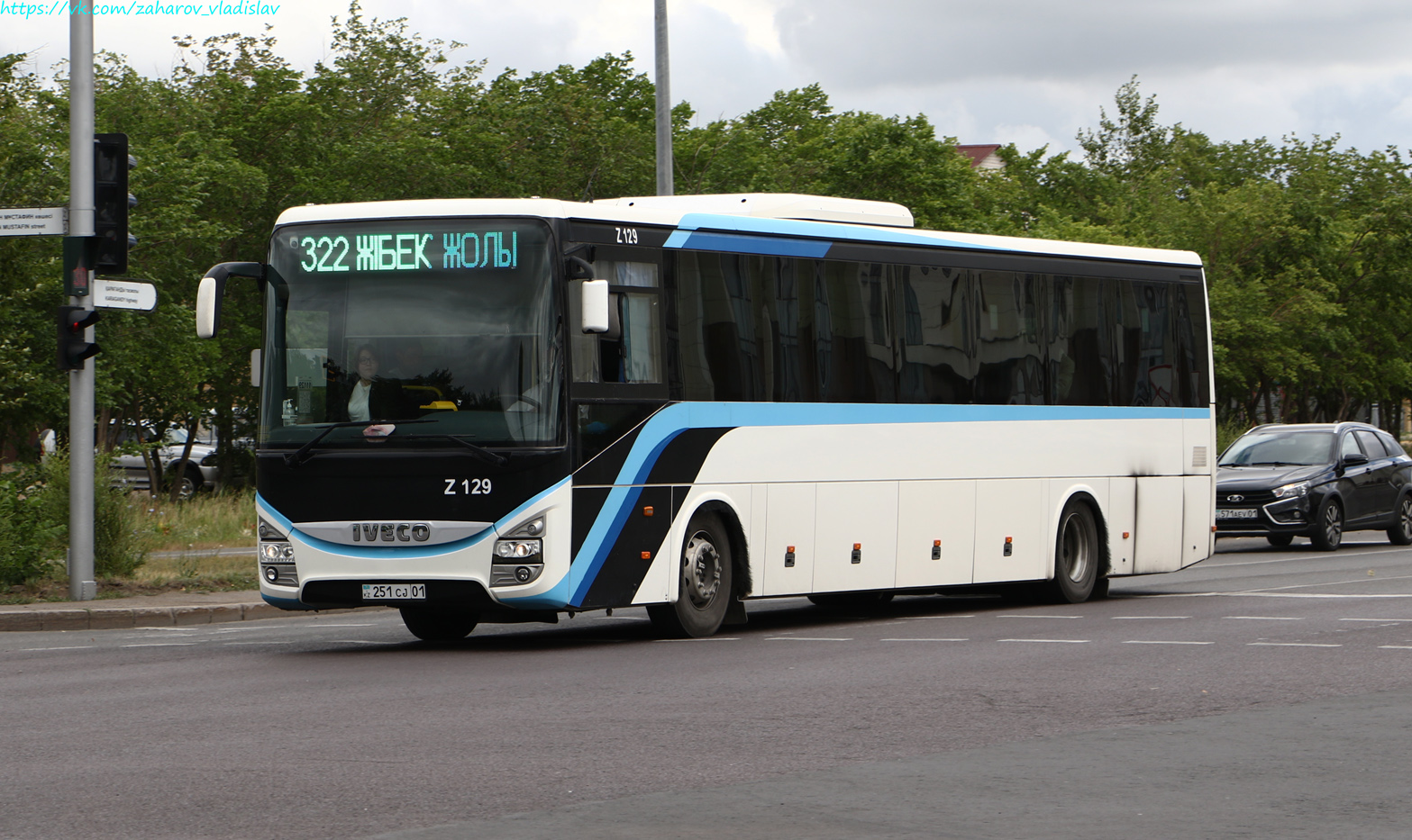 Астана, IVECO Crossway LINE 13M (СарыаркаАвтоПром) № Z129