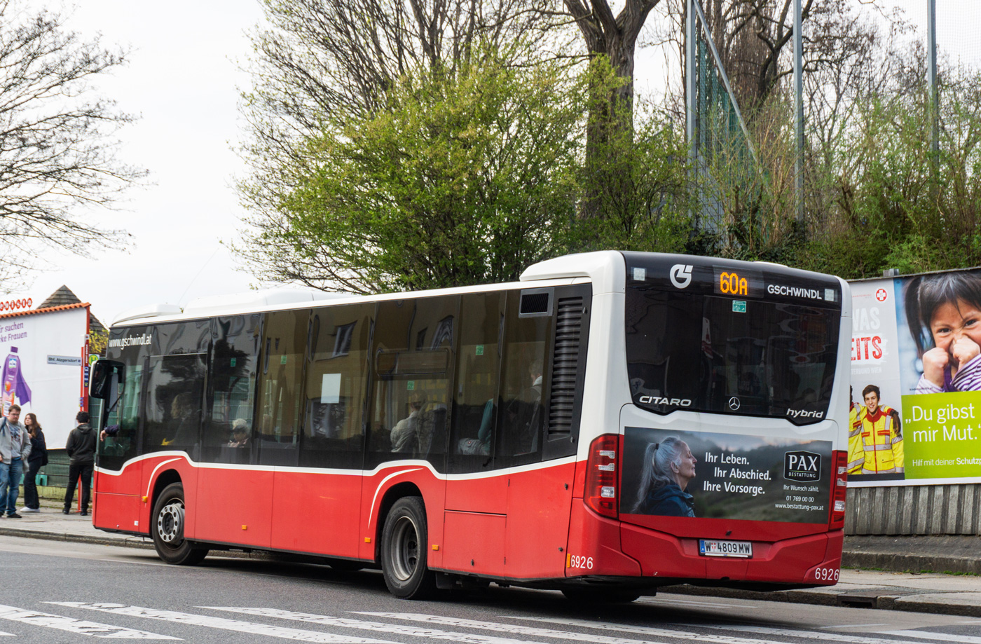 Rakousko, Mercedes-Benz Citaro C2 hybrid č. 6926
