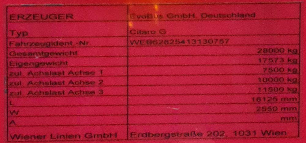 Австрия, Mercedes-Benz Citaro C2 G № 8825