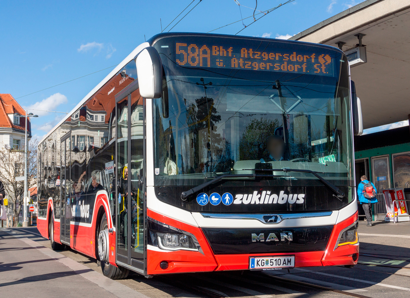 Австрия, MAN 12C Lion's City 12 NL280 EfficientHybrid № KG 510 AM