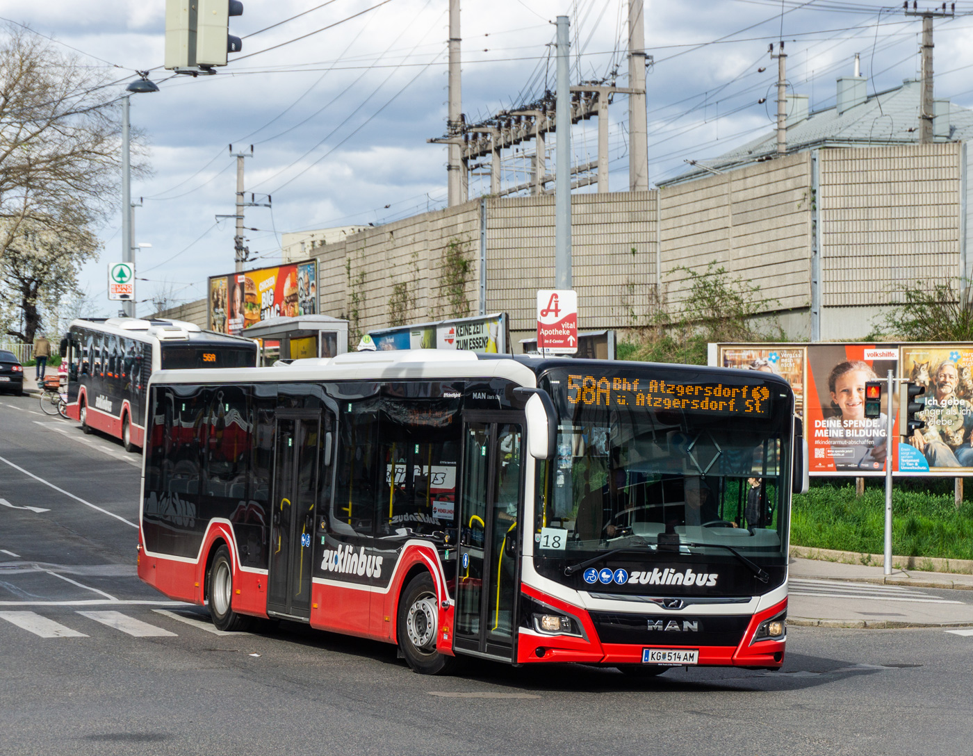 Австрия, MAN 12C Lion's City 12 NL280 EfficientHybrid № KG 514 AM