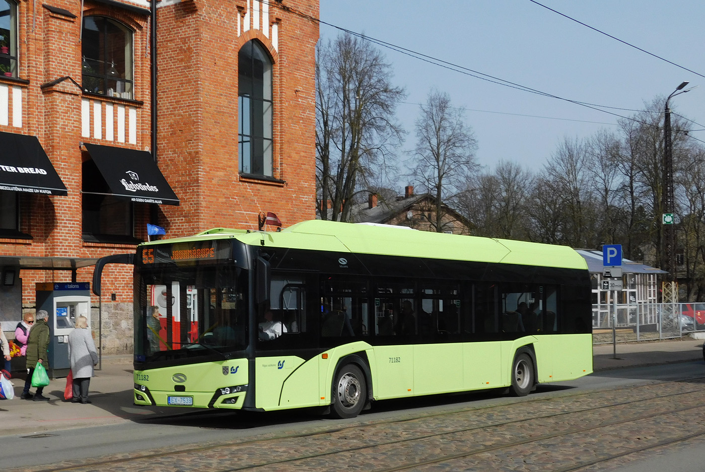 Латвия, Solaris Urbino IV 12 electric № 71182