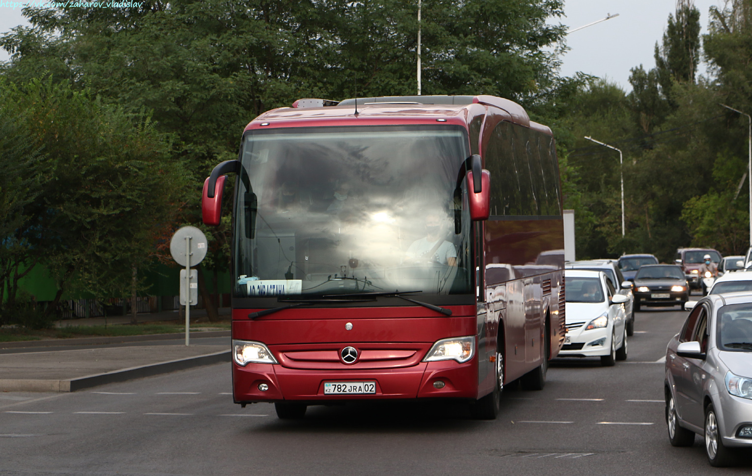 Алматы, Mercedes-Benz Travego II 15RHD facelift № 782 JRA 02