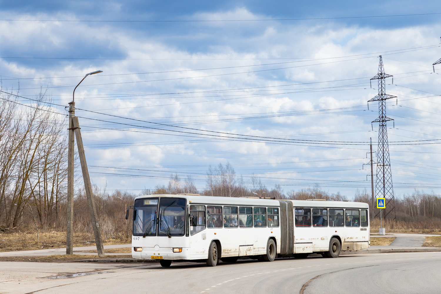 Псковская область, Mercedes-Benz O345G № 697