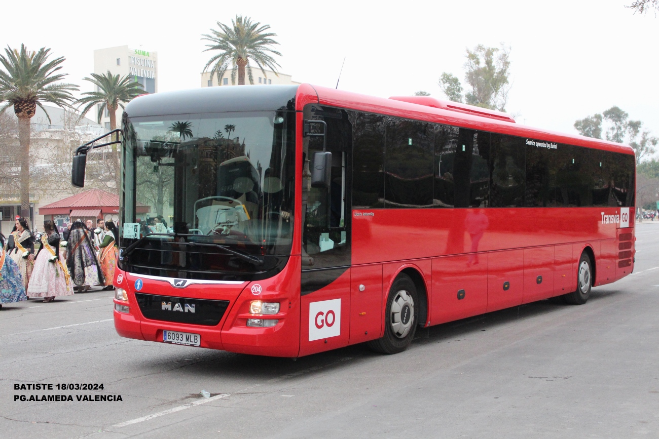 Spain, MAN R62 Lion's Intercity C ÜL360-13,25 Nr. 204