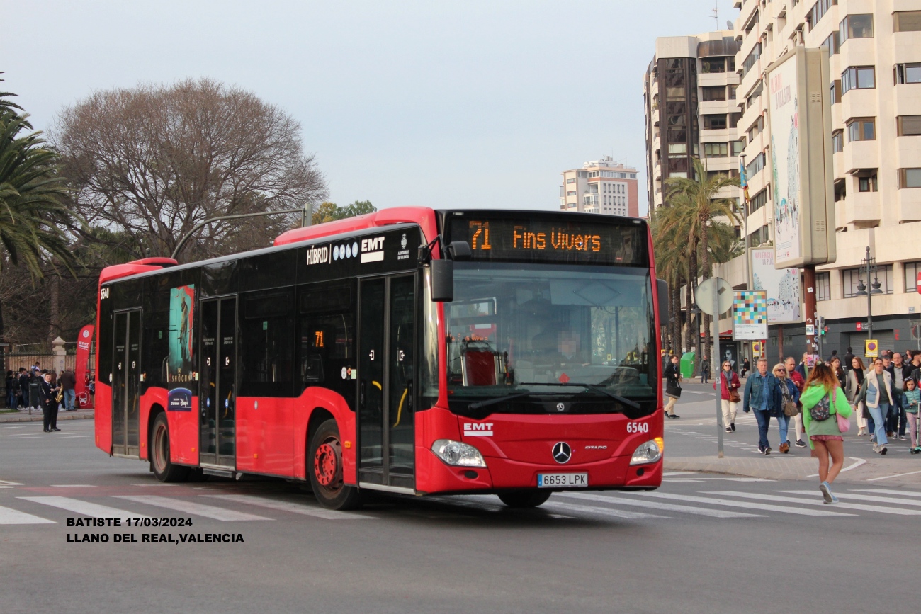 Испания, Mercedes-Benz Citaro C2 hybrid № 6540