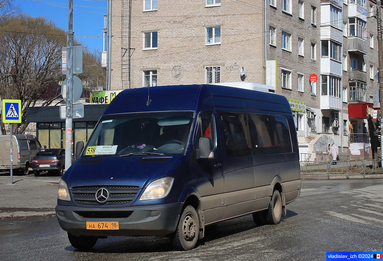 Удмуртия, Луидор-223602 (MB Sprinter) № НА 674 18