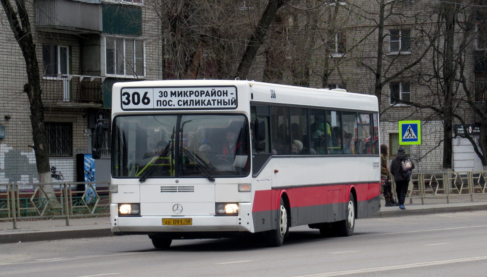 Липецкая область, Mercedes-Benz O405 № АЕ 091 48