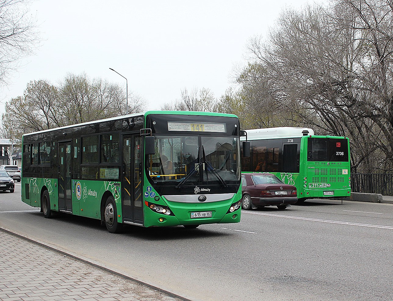 Almaty, Yutong ZK6118HGA Nr. 615 HB 02