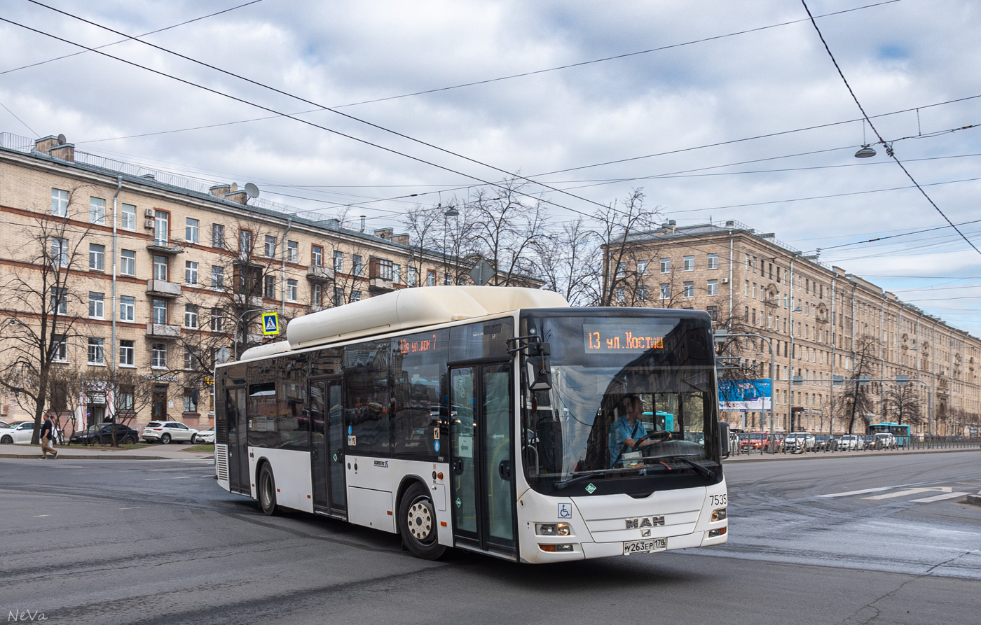 Санкт-Петербург, MAN A21 Lion's City NL313 CNG № 7535