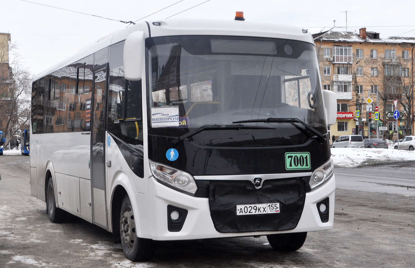 Omsk region, PAZ-320455-04 "Vector Next" (intercity) # 7001